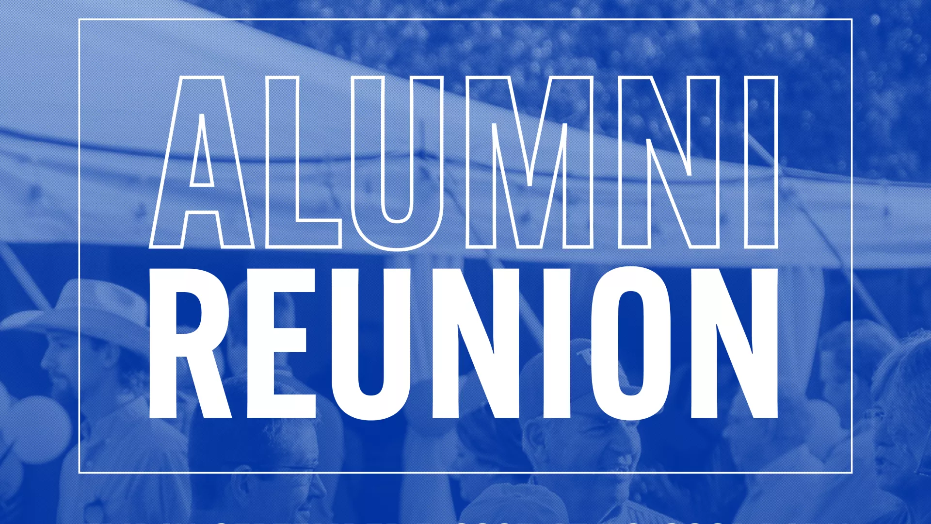 AFS Alumni Reunion blue flyer